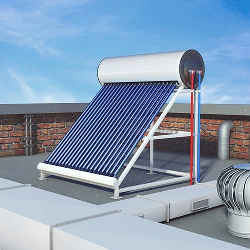 Solar water heater installation
